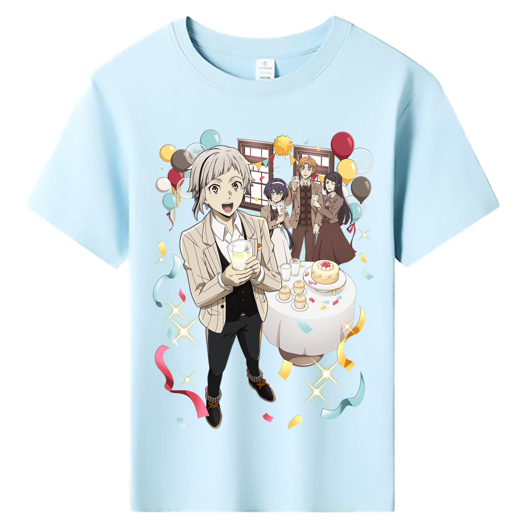 （画像用） 文豪ストレイドッグス Bungo Stray Dogs 綿100％キッズTシャツ（フロントプリント）